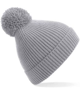 Beechfield Engineered Knit Ribbed Pom Pom Beanie