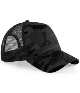 Beechfield Camo Snapback Trucker Cap