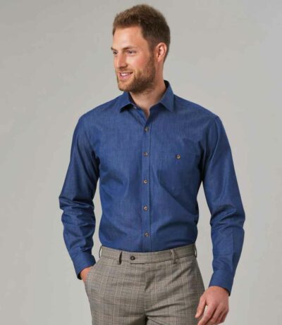 Image for Brook Taverner Jasper Long Sleeve Chambray Shirt