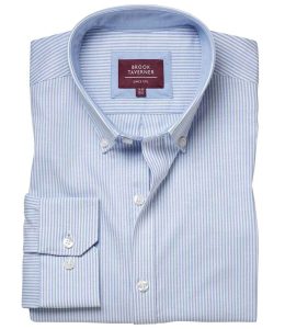 Brook Taverner Lawrence Long Shirt Stretch Oxford Shirt