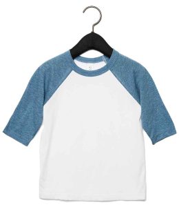 Canvas Toddler 3/4 Sleeve Baseball T-Shirt