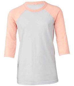 Canvas Youths 3/4 Sleeve Baseball T-Shirt