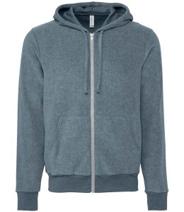 Canvas Unisex Sueded Full Zip Hoodie