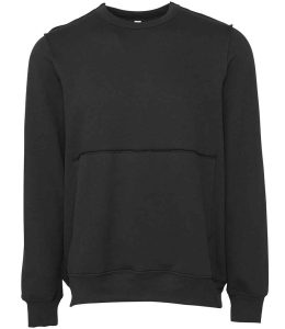 Canvas Unisex Raw Seam Crew Neck Pullover