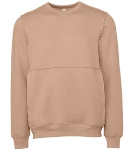 Canvas Unisex Raw Seam Crew Neck Pullover