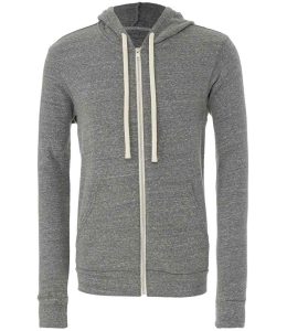 Canvas Unisex Tri-Blend Full Zip Hoodie