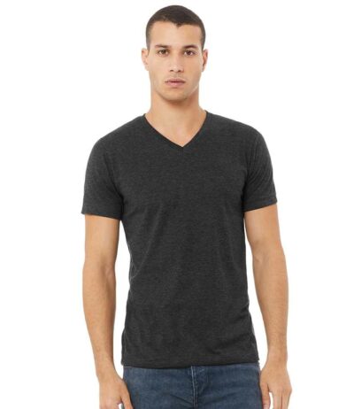 Image for Canvas Unisex Heather CVC V Neck T-Shirt