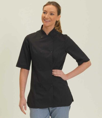 Image for Dennys Ladies Short Sleeve Premium Chef’s Jacket