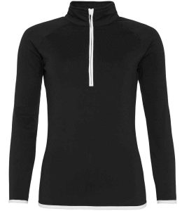 AWDis Ladies Cool Half Zip Sweat Top