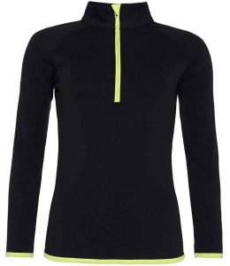 AWDis Ladies Cool Half Zip Sweat Top