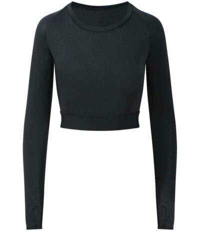 Image for AWDis Ladies Cool Long Sleeve Crop Top