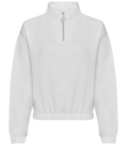 AWDis Ladies Cropped 1/4 Zip Sweatshirt