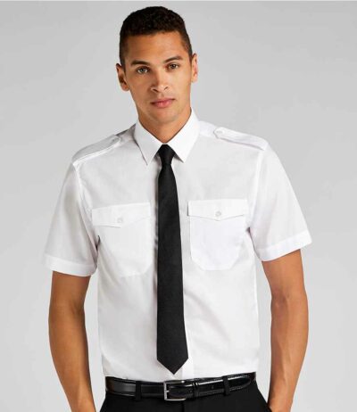 Image for Kustom Kit Short Sleeve Tailored Pilot Shirt