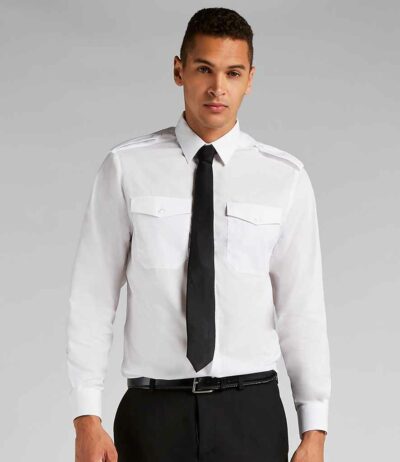 Image for Kustom Kit Long Sleeve Tailored Pilot Shirt