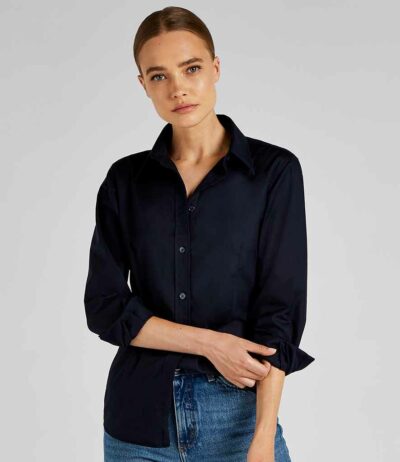 Image for Kustom Kit Ladies Long Sleeve Tailored Workwear Oxford Shirt