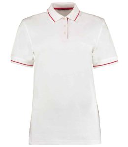 Kustom Kit Ladies St Mellion Tipped Cotton Piqué Polo Shirt