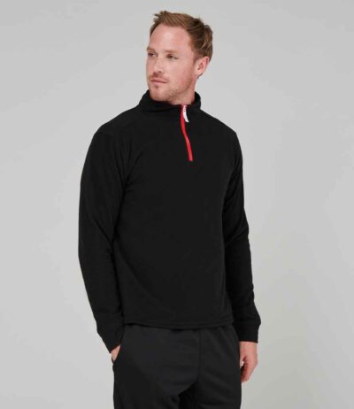 Image for Finden and Hales Zip Neck Piped Micro Fleece