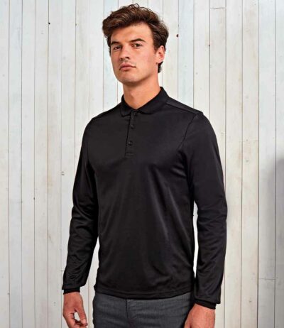 Image for Premier Long Sleeve Coolchecker® Piqué Polo Shirt