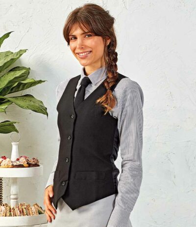 Image for Premier Ladies Lined Waistcoat