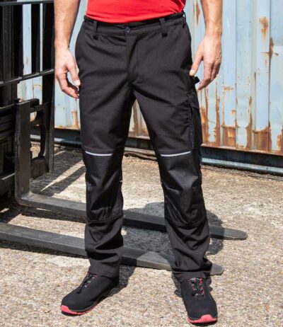 Image for Result Work-Guard Slim Fit Soft Shell Trousers