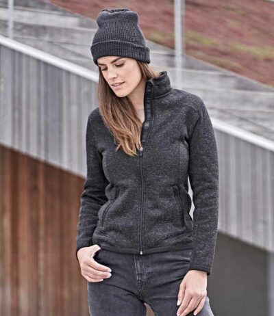 Image for Tee Jays Ladies Knitted Outdoor Fleece Jacket