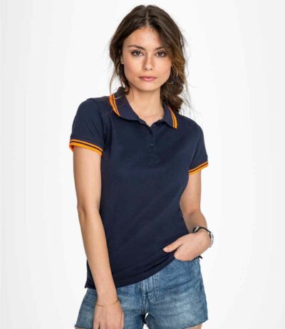 Image for SOL’S Ladies Pasadena Tipped Cotton Piqué Polo Shirt