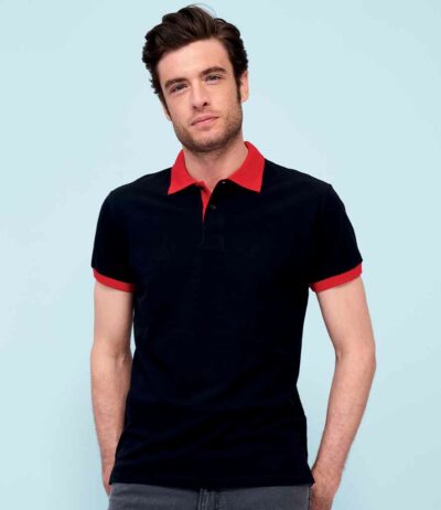 Image for SOL’S Prince Contrast Cotton Piqué Polo Shirt