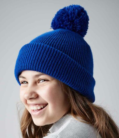 Image for Beechfield Kids Reflective Bobble Beanie