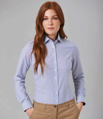 Image for Brook Taverner Ladies Mirabel Long Sleeve Stretch Oxford Shirt