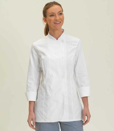 Image for Dennys Ladies Long Sleeve Premium Chef’s Jacket