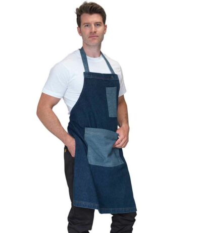 Image for Dennys Heavyweight Denim Pocket Bib Apron