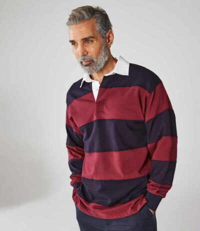 Image for Front Row Sewn Stripe Rugby Shirt