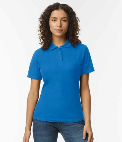 Image for Gildan Ladies SoftStyle® Double Piqué Polo Shirt