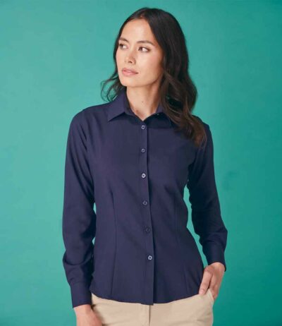 Image for Henbury Ladies Long Sleeve Wicking Shirt