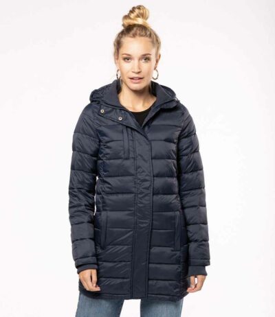 Image for Kariban Ladies Lightweight Long Padded Parka Jacket