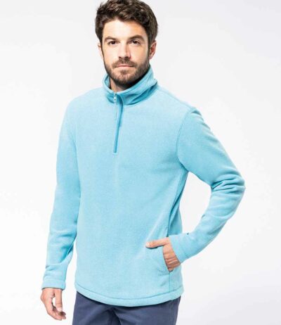 Image for Kariban Enzo Zip Neck Micro Fleece