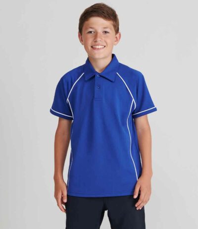 Image for Finden and Hales Kids Performance Piped Polo Shirt