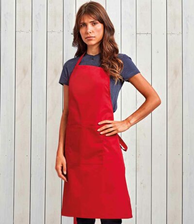 Image for Premier ‘Colours’ Bib Apron with Pocket