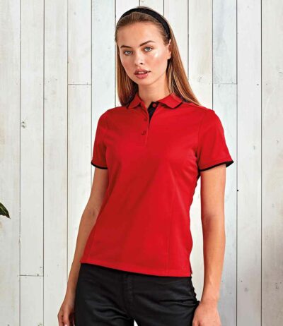 Image for Premier Ladies Contrast Coolchecker® Piqué Polo Shirt