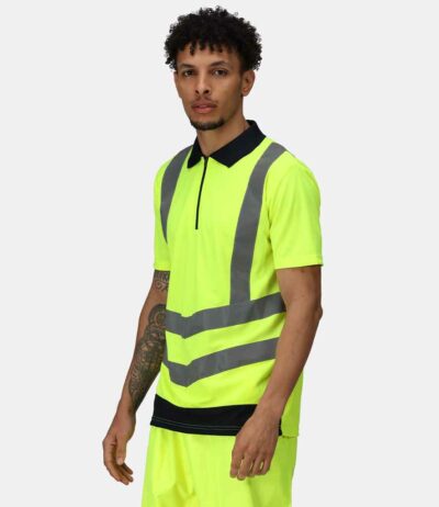 Image for Regatta High Visibility Pro Contrast Piqué Polo Shirt