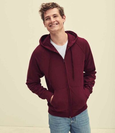 Image for Fruit of the Loom Lightweight Zip Hooded Sweatshirt