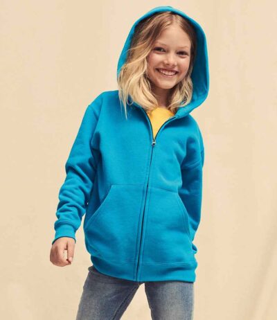 Image for Fruit of the Loom Kids Classic Zip Hooded Sweatshirt