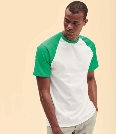 Image for Fruit of the Loom Contrast Baseball T-Shirt