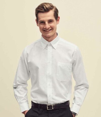 Image for Fruit of the Loom Long Sleeve Oxford Shirt