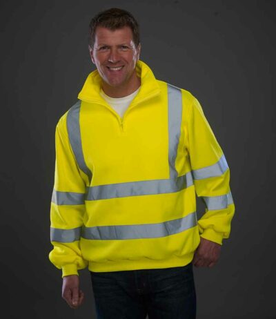 Image for Yoko Hi-Vis Zip Neck Sweatshirt