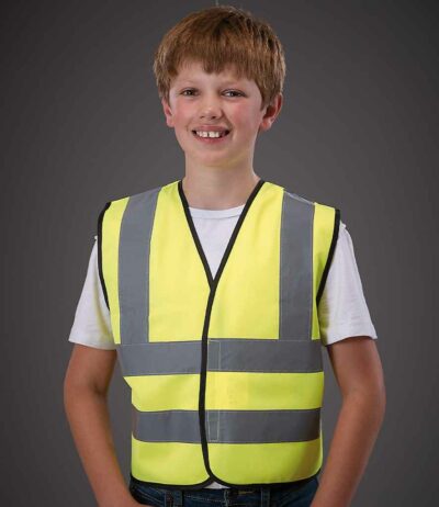 Image for Yoko Kids Hi-Vis Two Band and Braces Waistcoat