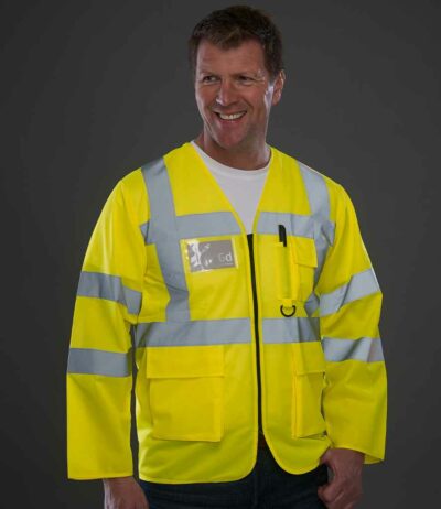 Image for Yoko Hi-Vis Executive Long Sleeve Waistcoat